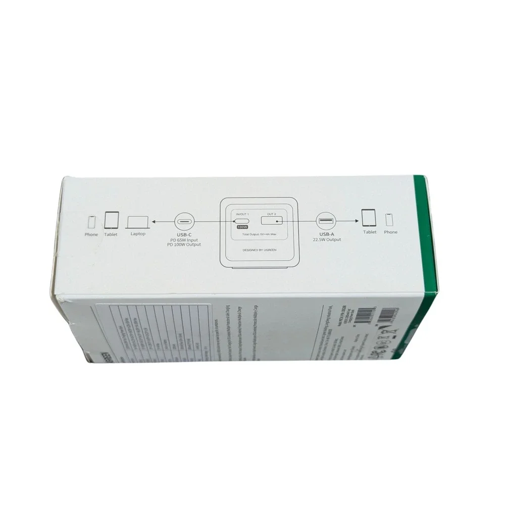 Aa2U UGREEN - Nexode 100W 12000mAh Fast Charge Power‎ Bank with Smart Display